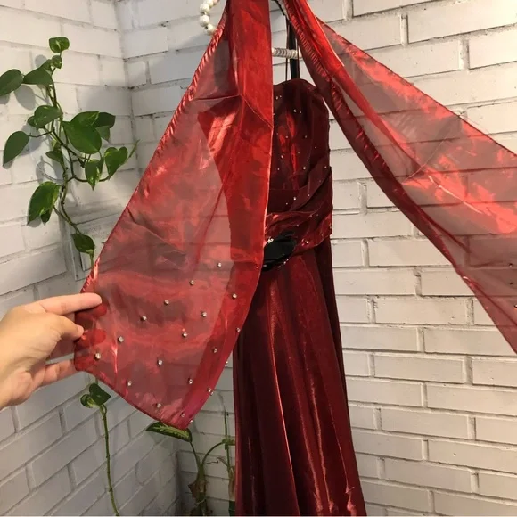 Deep Red Prom Dress - Picture 16 of 17